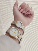 ست ساعت کاسیو بند استیل زنانه و مردانه کد 81401