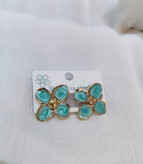 گوشواره میناکاری گل